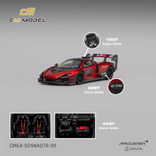 CM-MODEL MCLAREN SENNA GTR 1/64 DIECAST ALLOY MODEL CAR