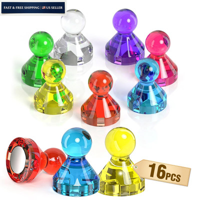 MAX Push Pin Magnets - Tiergrade 16 Pack 7 MAX-16PCS, 7 Assorted Colors
