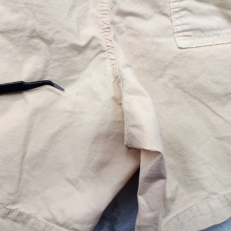 Shorts masculino American Eagle S laranja puxar cordão algodão elástico verão - Imagem 3 de 4