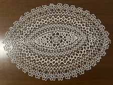 CENTROTAVOLA PIZZO A CHIACCHIERINO OVALE cm. 57 x 42 - ANNI '60