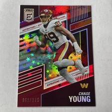 2022 Donruss Elite #12 Chase Young Aspirations Stars #/275 Washington Commanders
