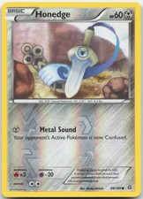 Honedge 98/160 Common Primal Clash Pokemon Reverse Holo Moderately Played