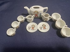 Vtg Doll Size Porcelain Tea Set 11 Pieces Japanese Creamer Has Different Design