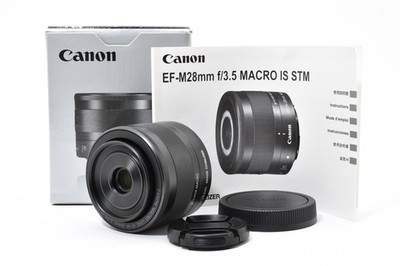 [Top MINT in Box] Canon EF-M 28mm F3.5 Macro IS STM Mirrorless From JAPAN