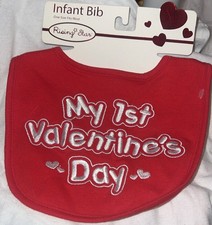 Infant Baby Bib My First Valentine Day One Size Fits Most 
