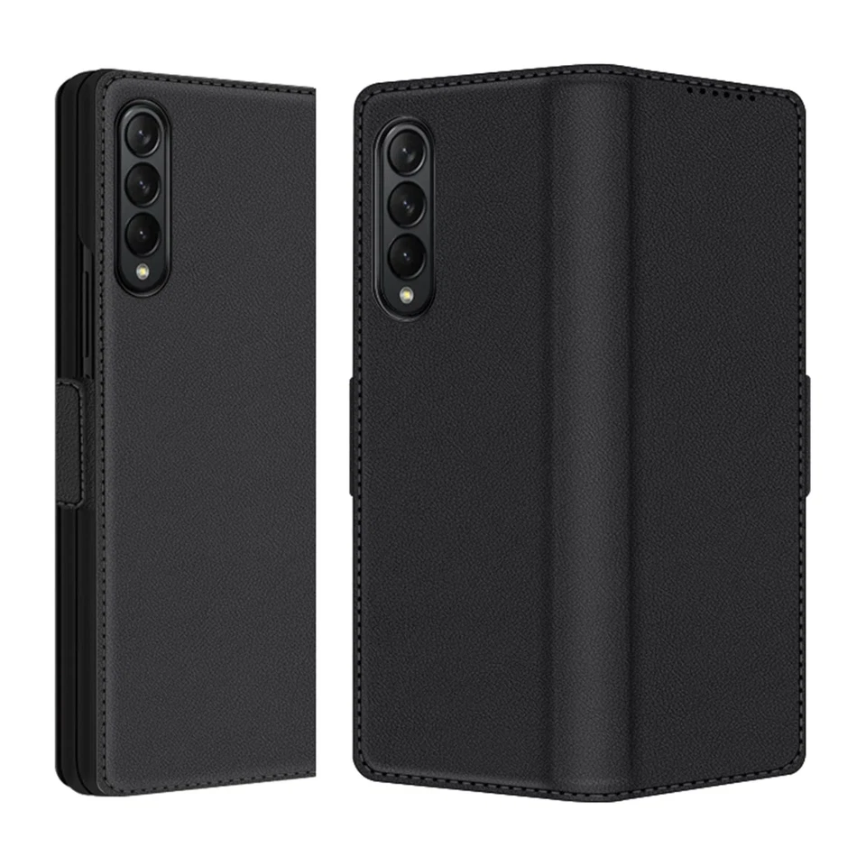 Funda tipo billetera de cuero serie Indy - Galaxy Z Fold4 Foto 3 de 4