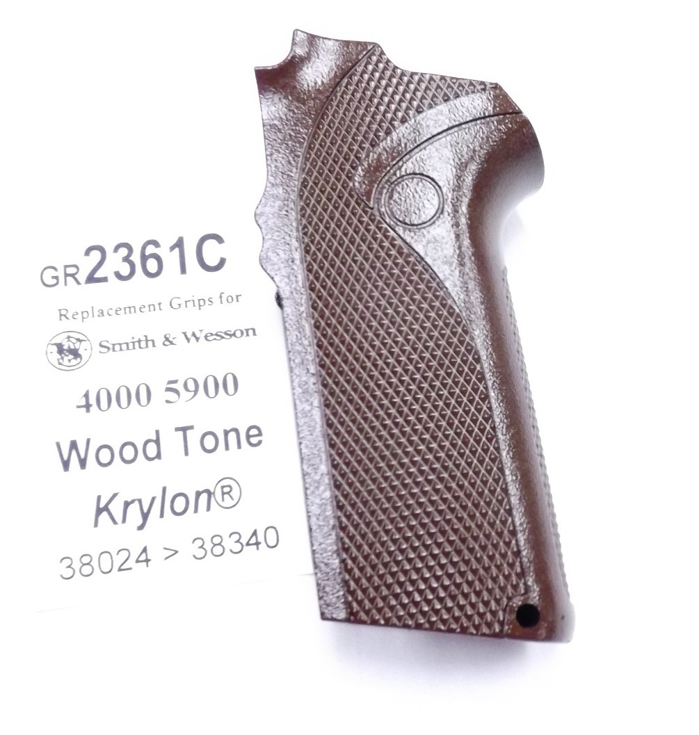 Wood Tone Krylon Grips for S&W 4006 5906 Smith & Wesson 5900 4000