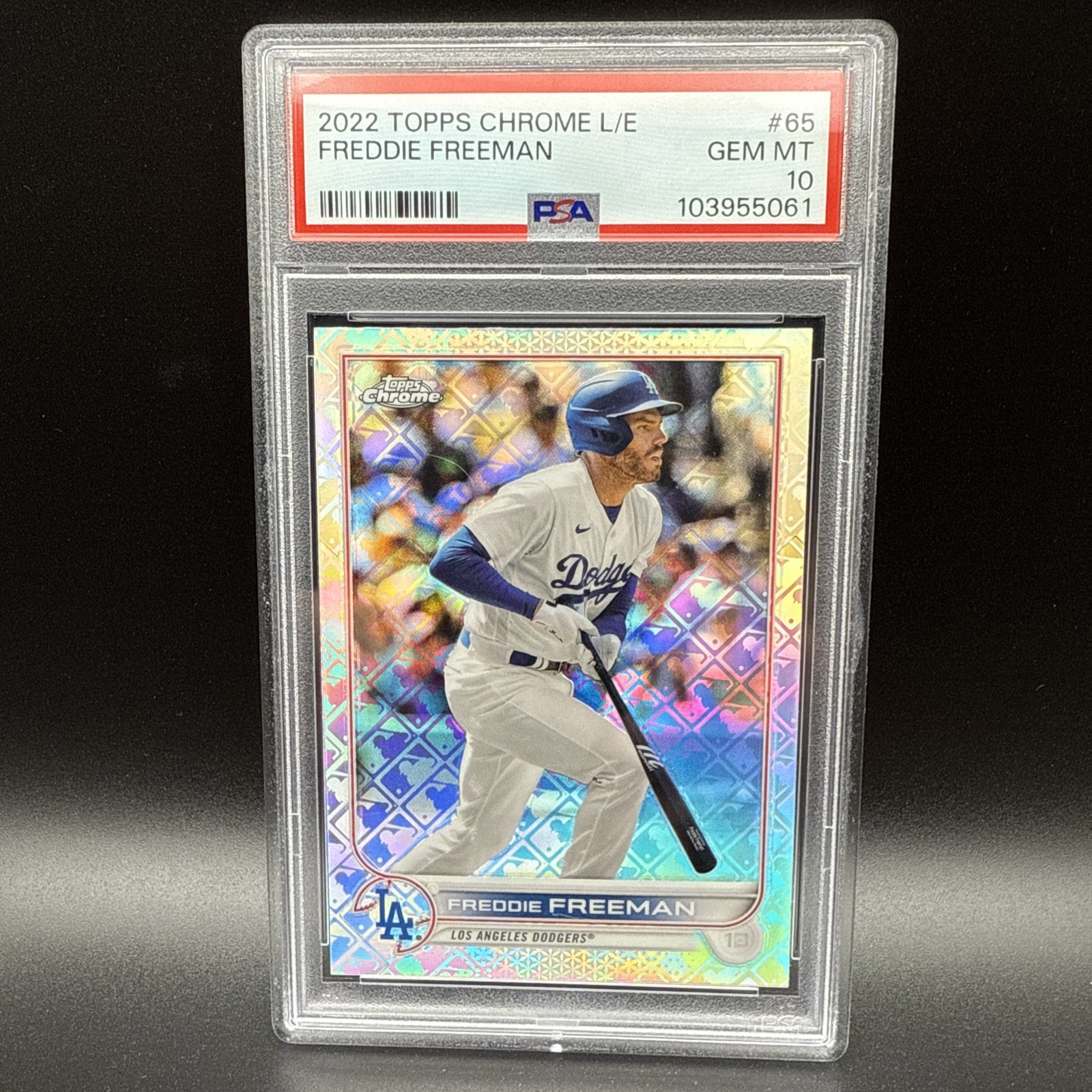 2022 Topps Chrome Logofractor Edition - Freddie Freeman #65