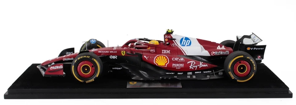 FERRARI F1 SF-25 #44 SPRINT CHINA GP 25 LEWIS HAMILTON 1/18 LOOKSMART LS18F1074 - Immagine 4 di 4