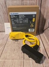 ELEGRP G1215PA 2.1 ft. 15 Amp Auto-Reset 3 Prong GFCI Right Angle Plug "NEW"