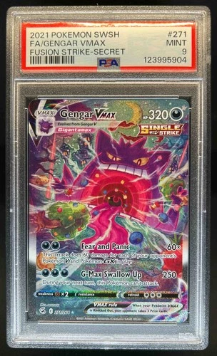 2021 Pokemon SWSH Fusion Strike Gengar VM #271/264 PSA 9
