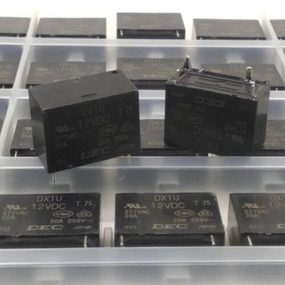 2PCS DEC DX1U-12VDC 20A 277VAC Power Relay 4 Pins *bn