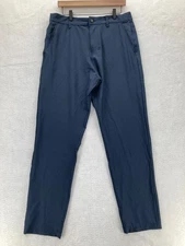 Marc New York Commuter Pants Mens 34x32 Blue Performance Stretch Preppy Tech