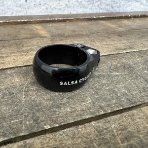 Salsa Seatpost Clamp 33.3mm Black Alloy Bolt-On Bicycle MTB Road 25g Collar