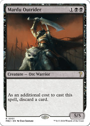 Mardu Outrider (White Border) - Mystery Booster 2 - Rare #1/385