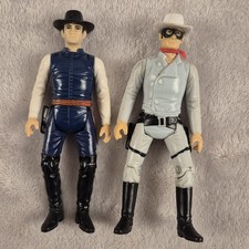 Lot of 2 Vintage 1980 Lone Ranger 4" Action Figures Lone Ranger Butch Cavendish