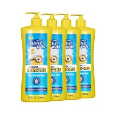 Suave Kids Minions 3-In-1 Shampoo, Conditioner, and Body Wash, For Tear-Free and