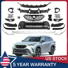 Front Bumper Cover Kit With Grille+Fog Lights For Toyota Highlander XSE 2021-24
