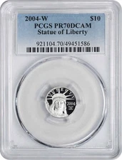 2004-W $10 American Platinum Eagle PR70DCAM PCGS