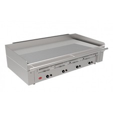 Plancha professionnelle gaz chrome dur 130 cm – 4 zones – 39 kW