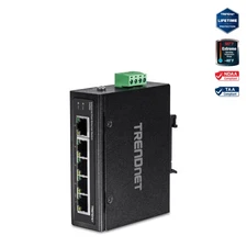 TRENDnet TI-E50 5-Port Industrial Fast Ethernet DIN-Rail Switch