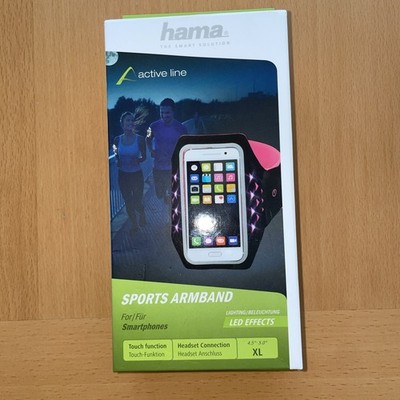 HAMA Sport/s Armband LED Effects Gr. XL 7,2 x 14,2 cm/4,5''-5,0'' 28-41 cm NEU OVP