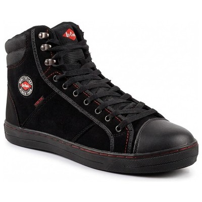 Lee Cooper Sicherheitsstiefel Chukka schwarz SB SRA Stahlkappe Größe 39 Defekt