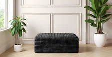 37.4"Cloud-Like Corduroy Boneless Ottoman Multi-Functional Stool for Living Room