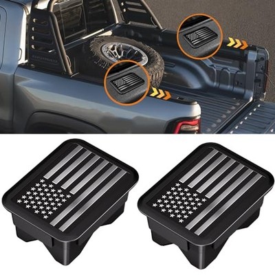 Ram 1500 Bed Rail Caps Covers, Stake Pocket Compatible with Dodge Black/Silver