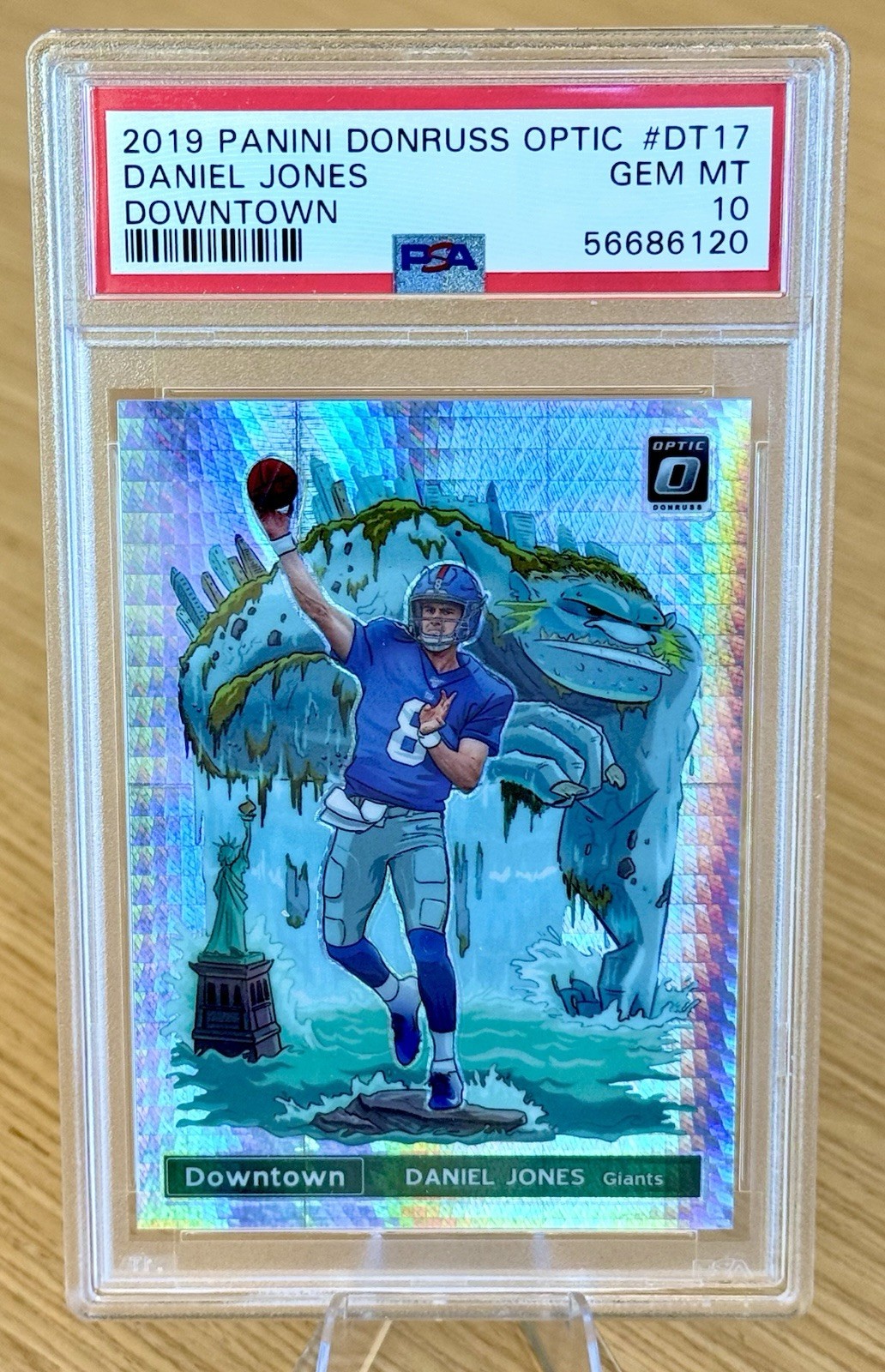 2019 Daniel Jones Optic Rookie Downtown PSA 10