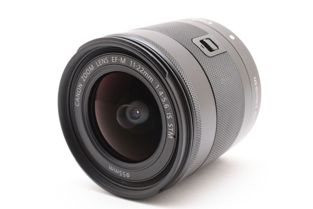 レンズ(ズーム) Canon ZOOM LENS EFM 11-22mm 1:4-5.6 IS Canon EF-M 11-22mm F/4-5.6 IS STM Zoom Lens w/caps [Excellent