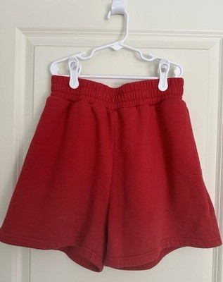Women s Free Haven Red Classic Sweat Shorts, Size M