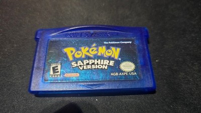 Pokemon Sapphire Version Nintendo Game Boy Advance NRMT authentic game G battery