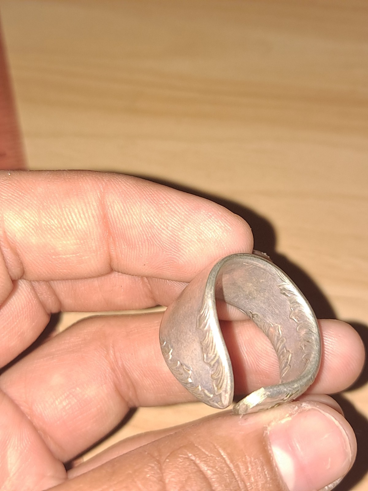 Handmade Silver Plated Spoon Ring - image 8