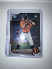 2022 Bowman Chrome ANTHONY RODRIGUEZ Base Prospect RC #CPA-ARZ Giants 