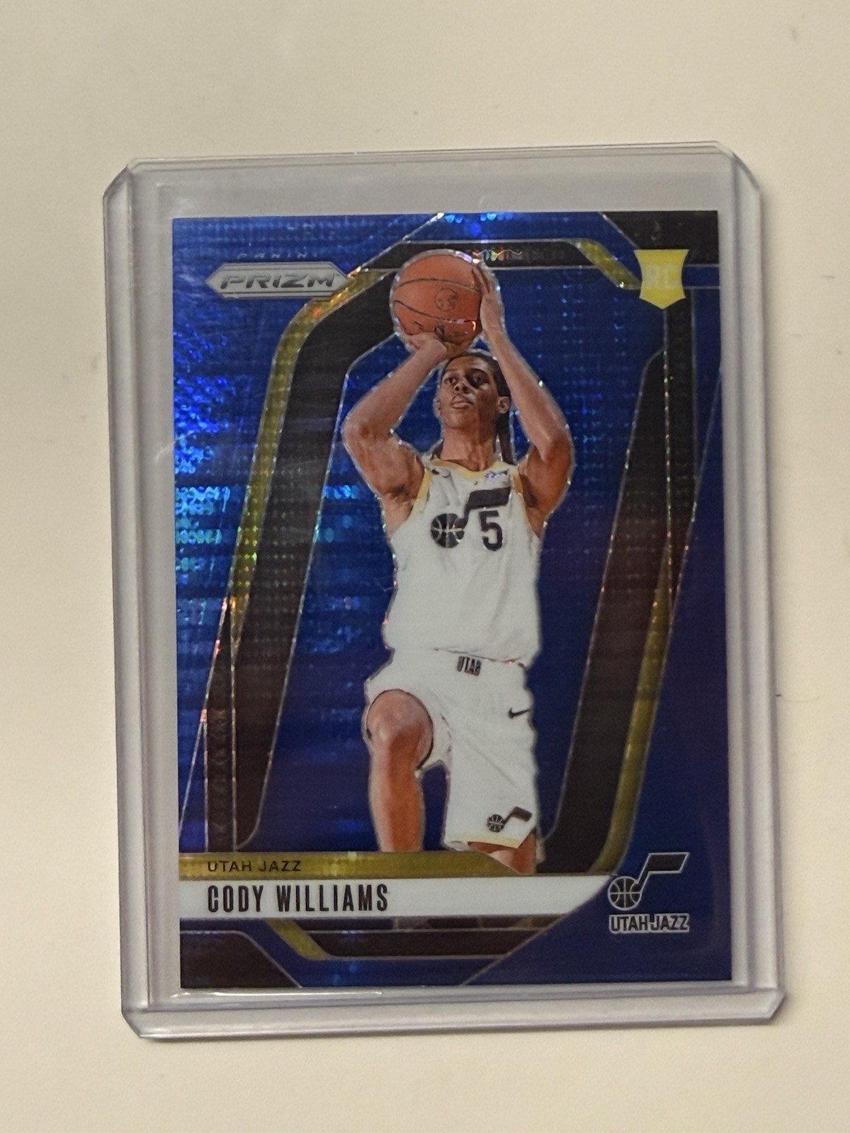2024-25 Panini Prizm Cody Williams #232 Blue Pulsar Prizm /99 (RC)