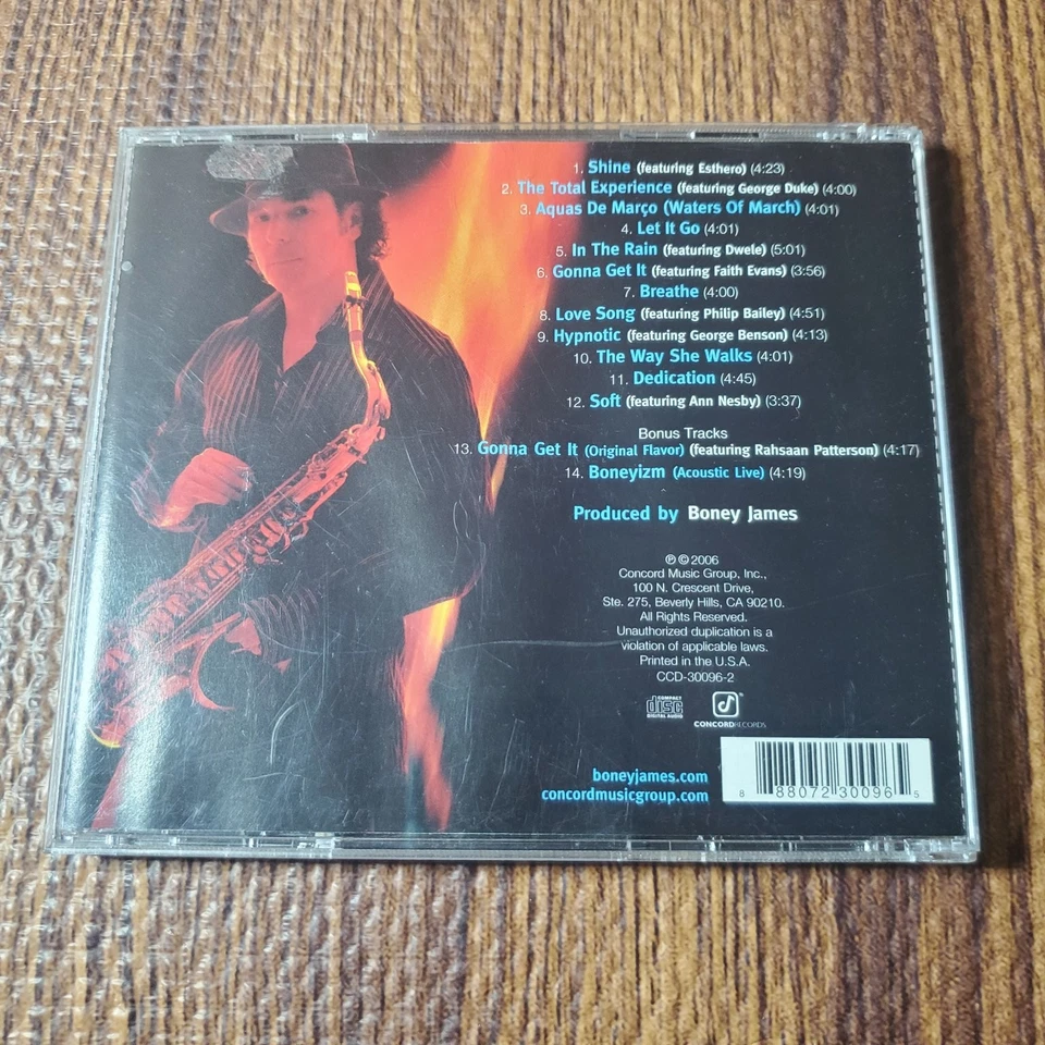 Boney James - Shine CD 2006 Bonus Tracks Smooth Jazz Concord - Image 2 of 4