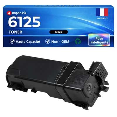 Toner 6125 compatible pour Xerox Noir 2000 pages - Photo 1/4