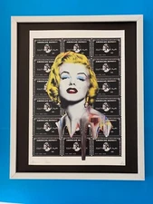 🔥Death NYC Large Framed 16x20in Pop Art COA Graffiti Marilyn Monroe  #