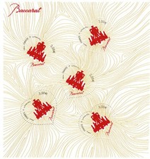 France Feuillet n°4883 Bloc coeur Baccarat