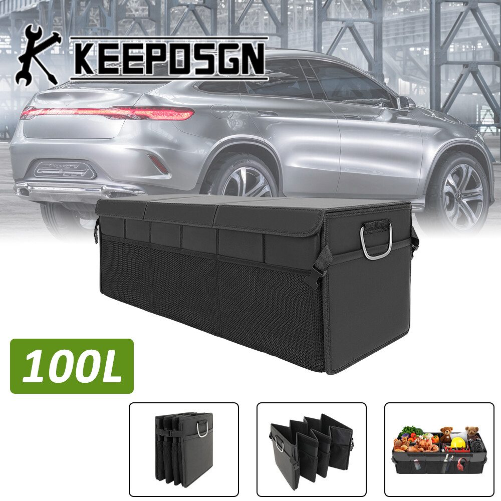 For Mercedes Benz Leather SUV Car Rear Trunk Storage Box Organizer