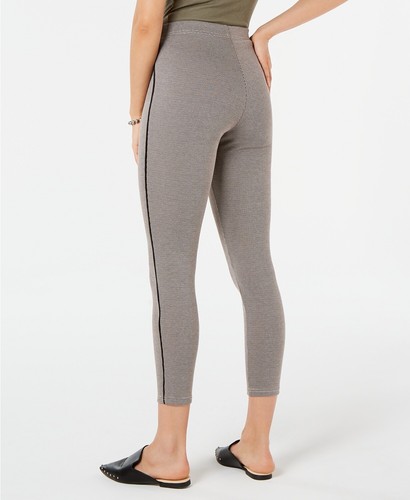 Hue 252609 Houndstooth Knit High-Waist Cropped Skimmer Leggings Size XS - Picture 2 of 2