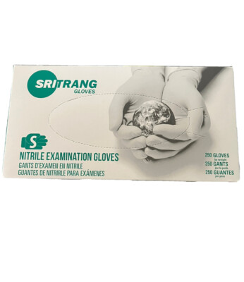 SRITRANG Nitrile Examination Gloves Size Small Powder Free 250