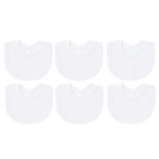 6 PACK Muslin Baby Drooling Bibs for Unisex Boys and Girls - Bandana Style