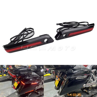 LED Saddlebag Latch Lights For Harley Touring Road King Street Glide 2014-2024