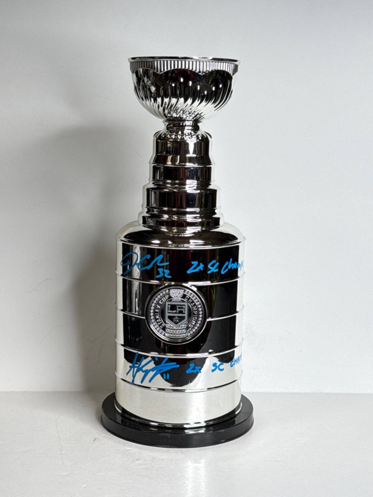 Anze Kopitar Autographed Signed Los Angeles Kings & Quick 14' LA Kings Stanley Cup Champions Trophy PSA 