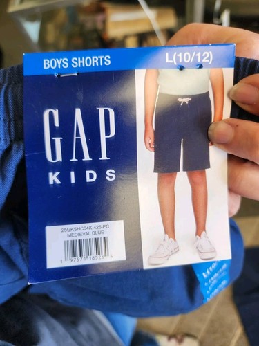 Lot Of 2 Gap Kids Boys Pull On Elastic Waist w/ Pockets Twill L (10/12) Blue - Picture 5 of 5