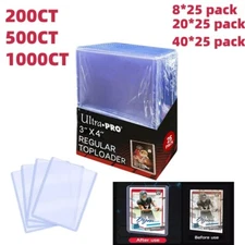 Ultra PRO 3" x 4" Regular Toploader For 35pt Standard Cards - 200/500/1000ct