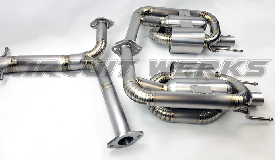 Sistema silenciado de titanio escape trasero eje Lexus ISF 2008-2014 IS-F Foto 3 de 4