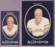 Dave Winfield Padres 2017 Topps Allen & Ginter Black Mini & Base #85 LOT